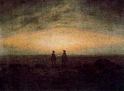 Caspar David Friedrich Two Men by the Sea oil